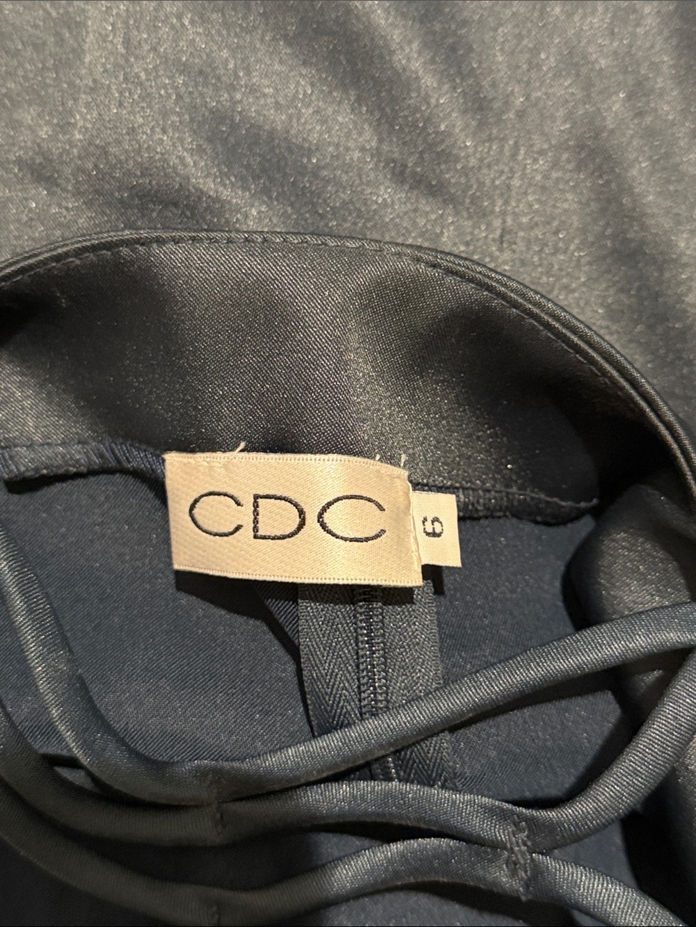 CDC Navy Beaded Sleeveless Camisole